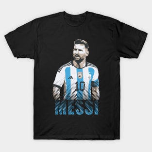 Messi Tribute - Lionel Soccer Player Goat Messi - Ronaldo Soccer Mbappe Messi Argentina Maradona Michael Jordan Inter Miami Ronaldinho Argentina Cristiano Ronaldo - 10 - Barcelona vs real Madrid - World Cup - Mundial de Futbol T-Shirt